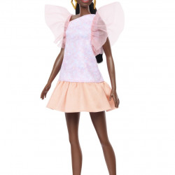 PAPUSA BARBIE FASHIONISTA AFRO-AMERICANA CU ROCHIE PEACH - Img 2