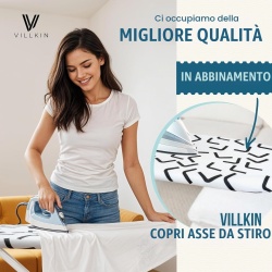 Pâslă Căptușeală Universală pentru Masa de Călcat Typec, Grosime 5 mm, Decupabilă la Dimensiune, Material Molton Termorezistent, 140 x 55 cm, Alb - Img 2