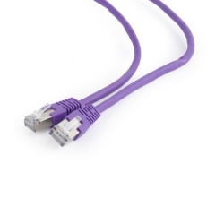 PATCH CORD FTP GEMBIRD Cat6, cupru-aluminiu, 0.25 m, violet, AWG26, ecranat "PP6-0.25M/V" (timbru verde 0.08 lei)