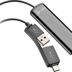 Poly DA75 USB to QD Black Adapter TAA - Img 2