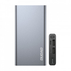 Power bank Dudao metalic cu indicator LED 10000mAh argintiu (K5Pro)