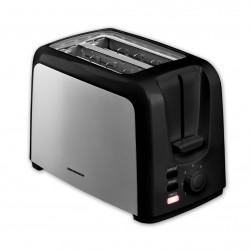 Prajitor de paine Heinner HTP-700BKSS, 750 W, 7 nivele de rumenire, 3 functii, Negru/Inox