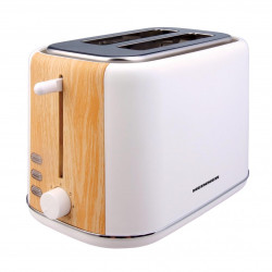 Prajitor de paine Heinner HTP-WH800BB, 800 W, 2 felii, dezghetare, 7 niveluri de rumenire, Alb
