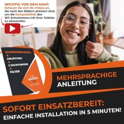 Robinet flotor alimentare rezervor WC LA MAISON SAB, racord lateral 3/8" (12/17 mm), alimentare orizontală silențioasă, presiune până la 21 Bar, certificat CE, Alb - Img 3