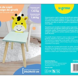 Scaun copii,design girafa, U-Grow - Img 4