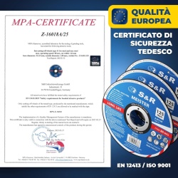 Set 15 Discuri Debitare Metal și Inox S&R 125 mm, Ultra-Subțiri 1.0 mm, Alezaj 22.23 mm, Ranforsare Dublă Fibră de Sticlă, pentru Polizor Unghiular - Img 3