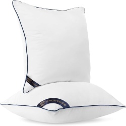Set 2 perne decorative pentru umplutură Utopia Bedding, 45 x 45 cm (18x18 inch), umplutură siliconizată pufoasă, perne albe pentru canapea, fotoliu sau pat - Img 3