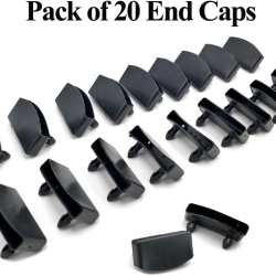 Set 20 Capace Plastice pentru Lamele Somieră Typec Home, 54x9 mm, Negru, Suporturi de Fixare pentru Șipci de Pat - Img 4