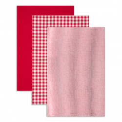 Set 3 prosoape bucatarie Rosii