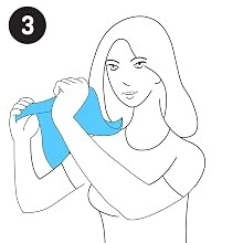 Set 3 prosoape răcoritoare instant Airflip Ice din microfibră, 100 x 30 cm, efect de răcire prin evaporare pentru gât și cap, ideale pentru drumeții, alergare, tenis și fitness - Img 8