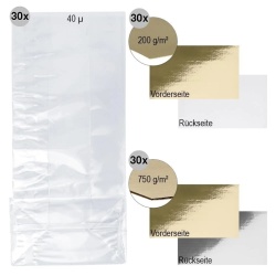 Set 30 Pungi Transparente cu Bază Dreptunghiulară, pentru Cadouri, Biscuiți și Dulciuri, Polipropilenă OPP - Img 3