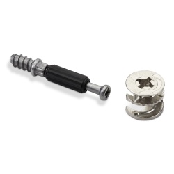 Set 50 Bucăți Conectori Mobilier Hettich: Camă Excentric Rastex 15 (Ø 15 mm) și Tijă Înfiletabilă Twister DU 232 T (6 x 11 mm) - Img 3