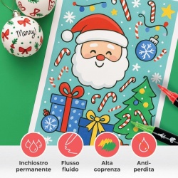 Set 72 Markere Acrilice Zenacolor cu Vârf Dublu (Extra-Fin & Pensulă), Vopsea Permanentă cu Uscare Rapidă, Cutie de Transport, pentru Piatră, Sticlă, Ceramică, Lemn, Pânză și Textile - Img 6