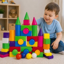 SET CONSTRUCTOR BLOCURI MULTICOLORE 2 - Img 3