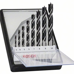 Set de 8 burghie elicoidale pentru lemn Bosch Robust Line, 3/4/5/6/7/8/9/10 mm 2607010533