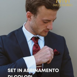 Set Elegant 5 în 1 Masino Morino pentru Bărbați: Cravată, Batistă de Buzunar, Butoni și Ac de Cravată, Cutie Premium de Cadou - Img 6