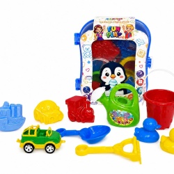 SET MICUL CALATOR RUCSAC PENTRU NISIP ALBASTRU - Img 3