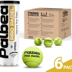 Set Mingi Padel Palbea, Aprobate FIP (International Padel Federation), Presurizate, Vizibilitate Ridicată HV Felt, Durabilitate Crescută, Pentru Toate Suprafețele