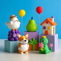 Set Plastilină Spumă Ușoară 36 Culori cu Uscare la Aer, Argilă Polimerică Magică pentru Copii 3-12 Ani, Netoxică, Moale și Nelipicioasă, Cadou Creativ DIY pentru Băieți și Fete - Img 3