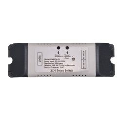 SmartWise 85V-250V AC Wi-Fi + eWeLink-Remote 2-gang smart relay switch, NO/NC, dry contact, momentary switch - Img 2