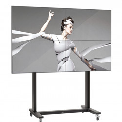 Solutie VideoWall 2x2 cu suport Vogel's 2x2 mobil TVW2255 si 4 Display-uri LG 55LV75D