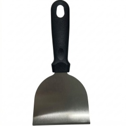 Spatulă Profesională pentru Burgeri, Oțel Inoxidabil, Lamă Lată și Mâner Ergonomic, Model BBQ 107807