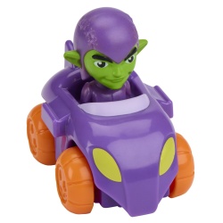 SPIDEY SI PRIETENII LUI UIMITORI MARVEL SUPER ROLLERS SET FIGURINA GREEN GOBLIN CU VEHICUL 5.5CM - Img 3
