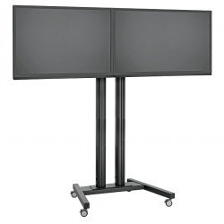 Stand TV mobil Vogels pentru podea SidebySide (Negru sau Gri)