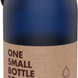 Sticlă de Apă pentru Copii ION8 One Touch, 350 ml (12 oz), 100% Etanșă, Închidere de Siguranță, Mâner de Transport, Fără BPA, Bleumarin
