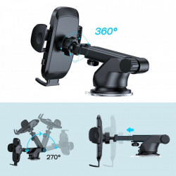 Suport auto pentru telefon , prindere pe bord, Joyroom black (JR-ZS259) - Img 3