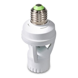 Suport de bec cu senzor de miscare si de amurg Maclean MCE24, 360°, E27, raza 6 m, reglare LUX 3–2000, timp aprindere 10s–5min, ideal pentru coridoare, pivnite, garaje - Img 6