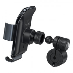Suport electric smartphone pentru bicicleta Baseus cu panou solar integrat 150 mAh negru (SUZG010001) - Img 8