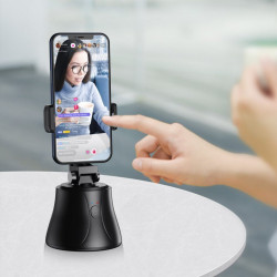 Suport pentru telefon, portabil cu trepied rotativ Baseus 360 pentru fotografii YouTube TikTok negru (SUYT-B01) - Img 3