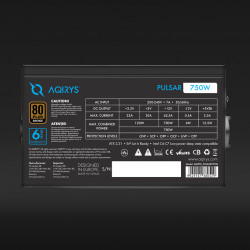 Sursa Aqirys Pulsar 750W 80+ White cert - Img 6