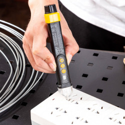 Tester de tensiune fara contact Deli Tools EDL8011, 12/48-1000V AC (negru) - Img 4
