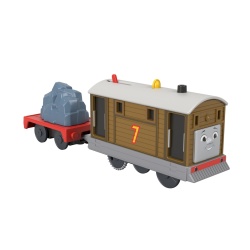 THOMAS LOCOMOTIVA MOTORIZATA TOBY CU VAGON - Img 3