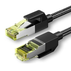 UGREEN NW150 Cat 7 F/FTP cablu Ethernet impletitura impletitura RJ45 5m (negru)