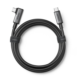 Ugreen US551 unghi 90 USB-C - cablu USB-C PD 60W 3A 5Gb/s 5m - negru