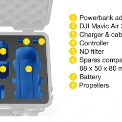 Valiza tip B&N 3000 pentru DJI Mavic Air 2 / Air 2S, portocalie - Img 2