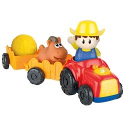 WINFUN TRACTORAS CU REMORCA SI FIGURINA FERMIER - Img 2