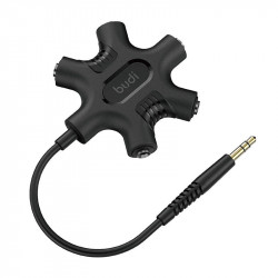 Adaptor Budi Rockstar AUX mini jack 3,5 mm la 5x mini jack 3,5 mm (negru)