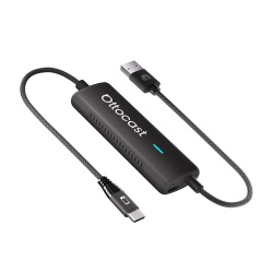 Adaptor CarPlay Wireless Ottocast Mirror Touch control tactil bidirectional, Plug & Play, Negru