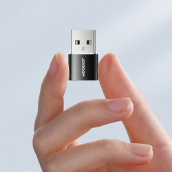 Adaptor Joyroom de la USB tip C (mama) la USB (tata) negru (S-H152 negru) - Img 2