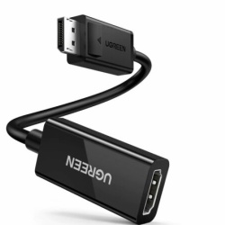 ADAPTOR video Ugreen, „MM137” display port DP (T) la HDMI 4K UHD (3840 x 2160) la 60 Hz, 0.25m, negru