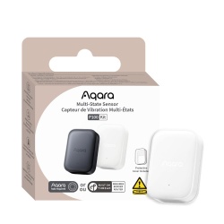 Aqara Multi-State Sensor P100 – Smart multi-sensor for door/window opening, vibration and tilt detection; Zigbee + Thread, white, (VB-S03E)