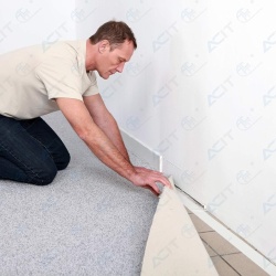 Bandă Dublu Adezivă Detașabilă Profesională ACIT 50 mm x 50 m (164 ft), Armată cu Plasă Textilă, Aderență Diferențiată, Compatibilă cu Încălzirea în Pardoseală, Producție Italia - Img 6