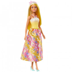 BARBIE PAPUSA BARBIE CU PARUL BLOND SI GALBEN - Img 2