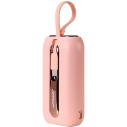 Baterie Externa Joyroom Colorful Series JR-L012, 10000mAh, 22.5W, QC + PD, 1 x Lightning - 2 x USB-C, Roz
