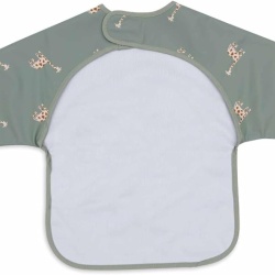 Bavetă Impermeabilă cu Mâneci Jollein Miffy & Snuffy, Model Măsliniu / Olive, Protecție Completă pentru Copii - Img 3