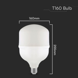 BEC LED T160 E27/E40 60W 6500K ALB RECE - Img 4